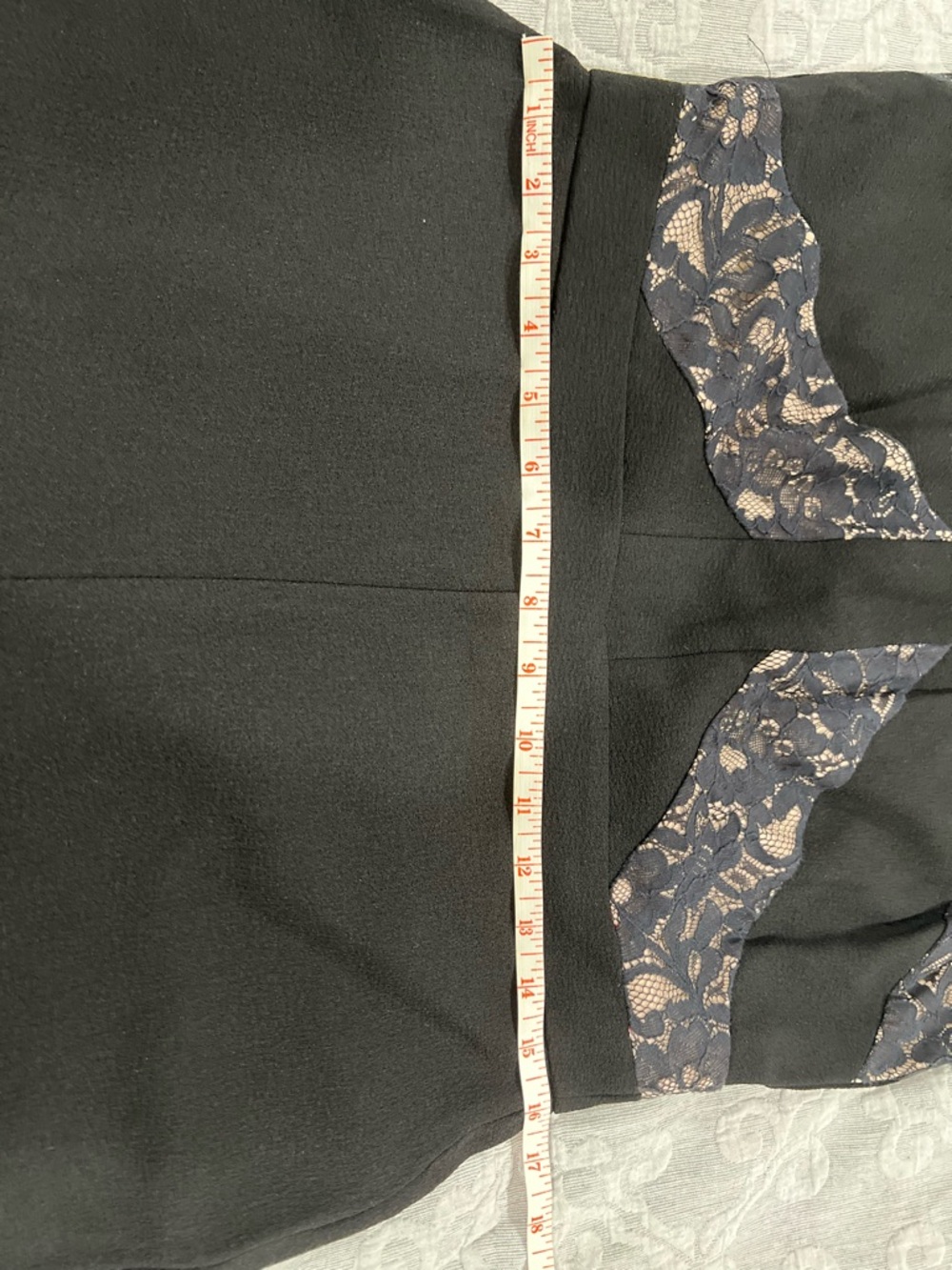Taylor Black Lace-Panel Flare Jumpsuit - Picture 6 of 9